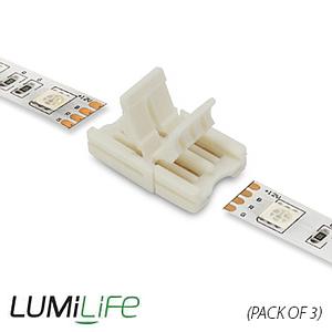 ByDesign Lighting Slim RGB LED Strip to Strip Connector Pack of 3