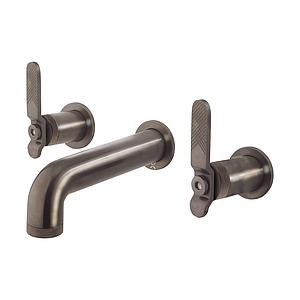 Crosswater Union Basin 3 Hole Lever Trim Set Brushed Black Chrome