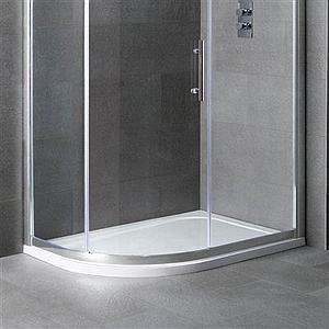 Eastbrook Volente 900 X 700 Lh O/set Quad Abs Stone Resin Tr White