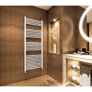 Eastbrook Wingrave 1200 X 500 Straight Multirail Matt White