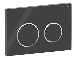 Geberit 115.240.km.1 Kappa21 F/ Plate Blk/cp/blk
