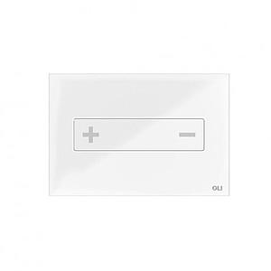 Oli Oceania White Glass Pneumatic Flush Plate RT