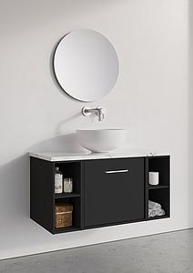 Crosswater Infinity Worktop 910 Carrara Marble Effect