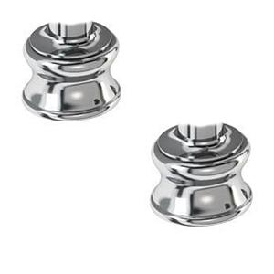 Burlington Regent Large Tap Bases (pair) Chrome