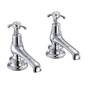 Burlington Qt Bath Taps (no Heads) Chrome