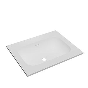 Faeber Infinite M1 Pearl 600mm Single Central Furniture Basin White Matt