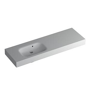 Faeber Infinite S1 Pearl 1500mm Left Hand Wall Hung Basin White Matt