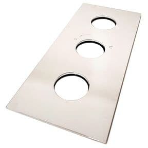 Crosswater Kai Lever/MPRO Crosshead Rectangular 2000 Thermostatic Back Plate Chrome