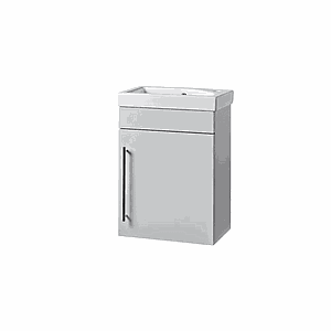 Roper Rhodes 450mm Esta Wall Mounted Unit - Light Grey