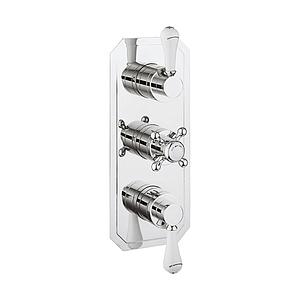 Crosswater Belgravia 3 Handle Trimset (must be paired with WLBP3000RC_V2) Chrome White Lever