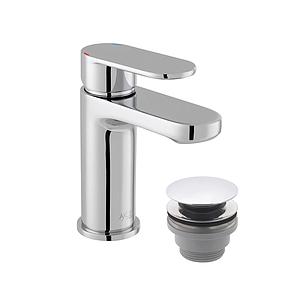Vado Axces Metiz Mono Basin Mixer + Push Basin Waste Chrome