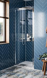 Crosswater Clear 6 Infold Door 760 Brushed Brass