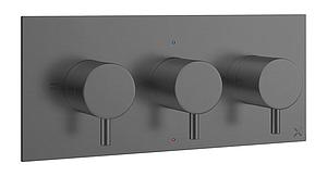 Crosswater Mpro 2 Handle Shower Handset Etched Trimset Slate