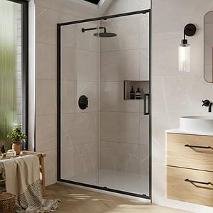 Merlyn Arysto Sleek Arysto Sleek Slider Door 1100 Matt Black 1100mm