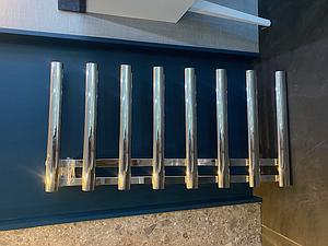 Ava Oval 1000x500mm Polished Stainless Steel Towel Rail - Ex Display