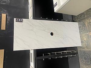 Faeber Mode 1200 Counter Top / Marble Effect With Centre Basin Hole