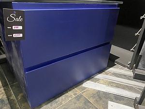 Faeber Mode 2 Drawer 600 Vanity Unit Deep Blue - Ex Display