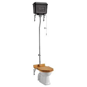 Burlington High Level Cistern Brushed Aluminium