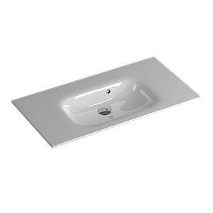 Faeber Silkstone Pearl 900mm Single Central Gloss Basin