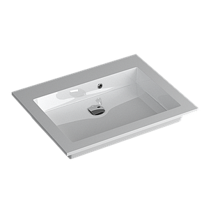 Faeber Silkstone Box 600mm Single Central Gloss Basin
