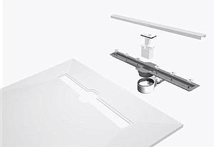 Impey Aqua Dec Linear 1200x900 Including The Linearflo Drain 4 Way Fall Including Specified Waste