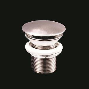Just Taps Inox Basin Waste Click-Clack Unslotted