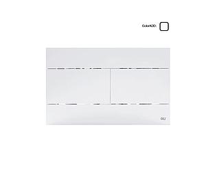 Oli Slim Mechanical Dual Flush Plate White TD