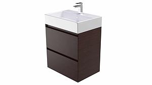 Saneux Matteo 2 Drawer Wenge Unit - Handleless (For 39002)