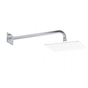Roper Rhodes Square Fixed Shower Arm & Back Nut - Chrome